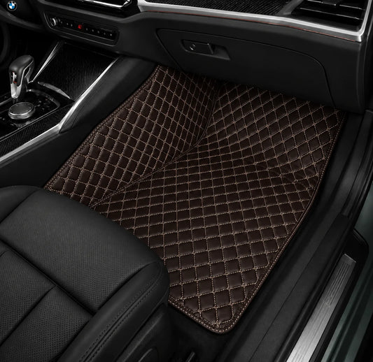 V12 Mats premium diamond custom car mats set | Chocolate Brown