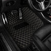 V12 Mats premium diamond custom car mats set | Black and Beige Stitching
