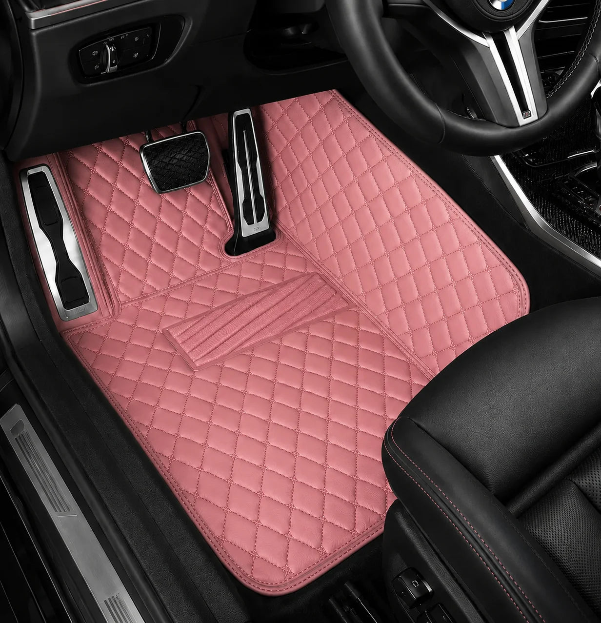 V12 Mats premium diamond custom car mats set | Flamingo Pink