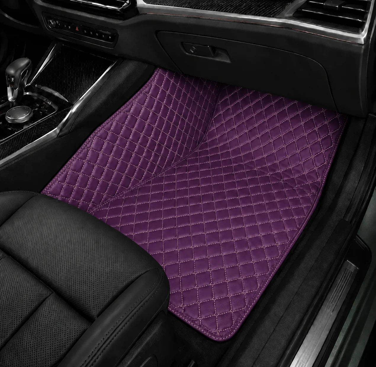 V12 Mats premium diamond custom car mats set | Lavender Purple