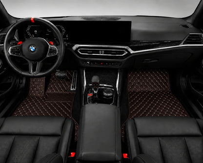 V12 Mats premium diamond custom car mats set | Chocolate Brown