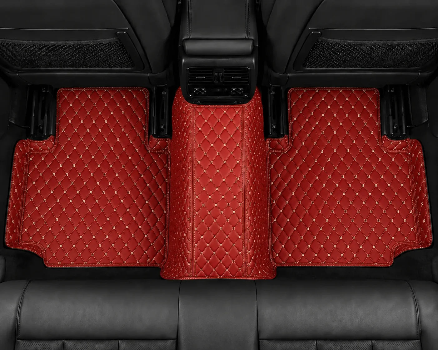 V12 Mats premium diamond custom car mats set | Cherry Red