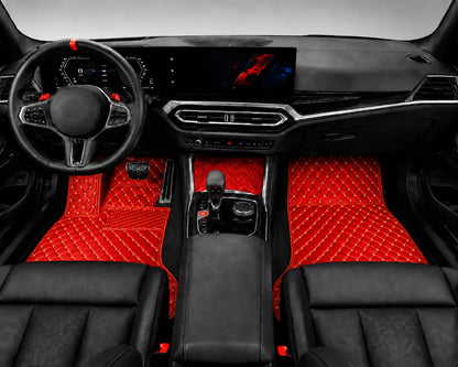 V12 Mats premium diamond custom car mats set | Ferrari Red