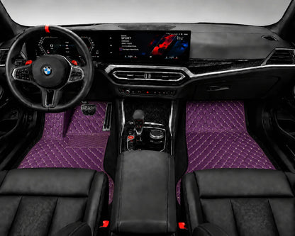 V12 Mats premium diamond custom car mats set | Lavender Purple