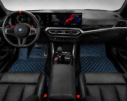 V12 Mats premium diamond custom car mats set | Vintage Blue