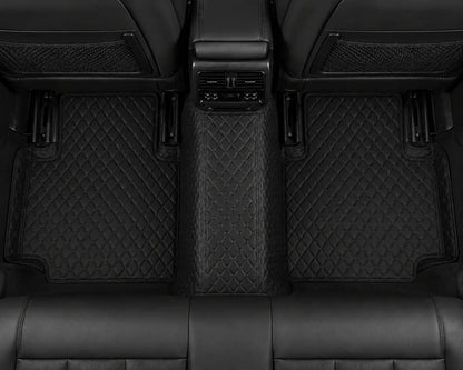 V12 Mats premium diamond custom car mats set | Black and Black Stitching