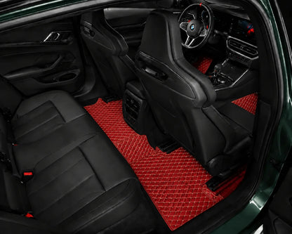 V12 Mats premium diamond custom car mats set | Cherry Red
