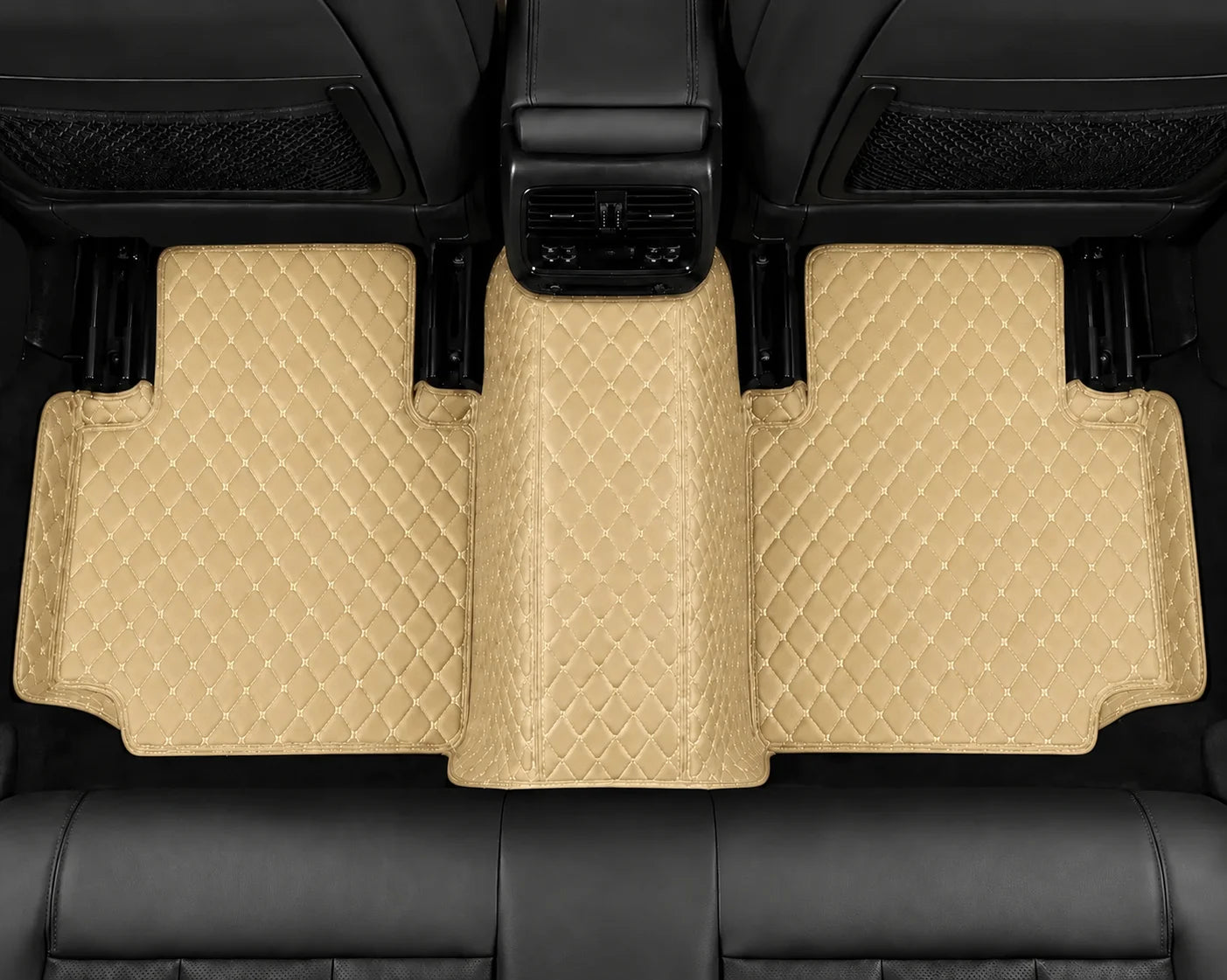 V12 Mats premium diamond custom car mats set | Cream Beige