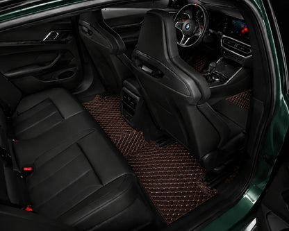V12 Mats premium diamond custom car mats set | Chocolate Brown