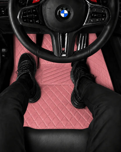 V12 Mats premium diamond custom car mats set | Flamingo Pink