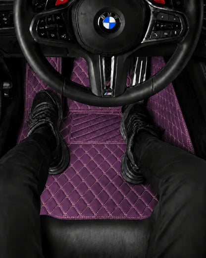 V12 Mats premium diamond custom car mats set | Lavender Purple