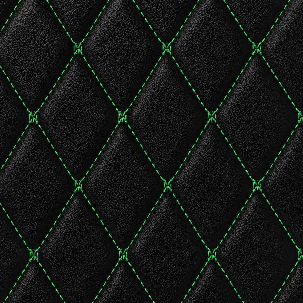 Black and Green Stitching