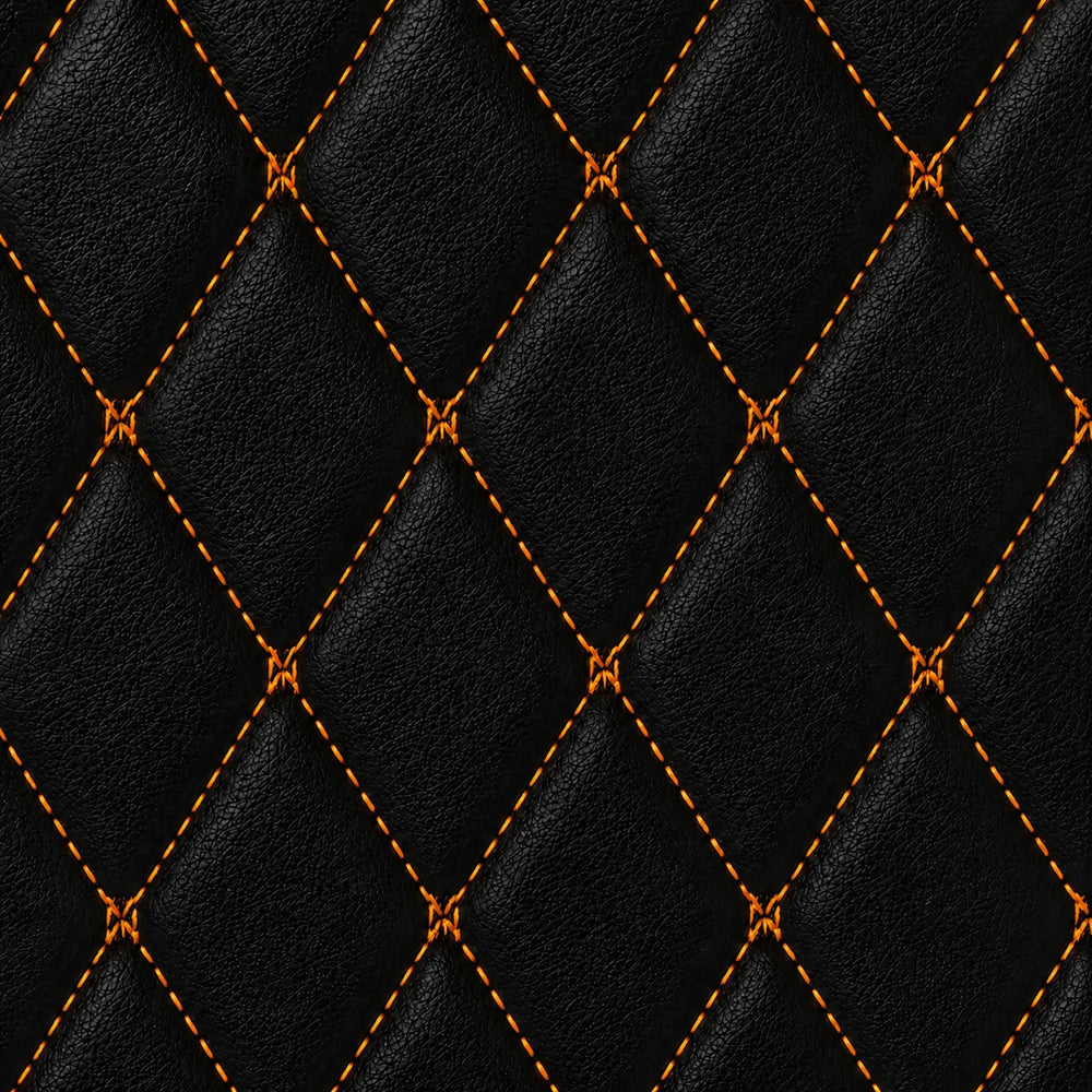 Black and Orange Stitching