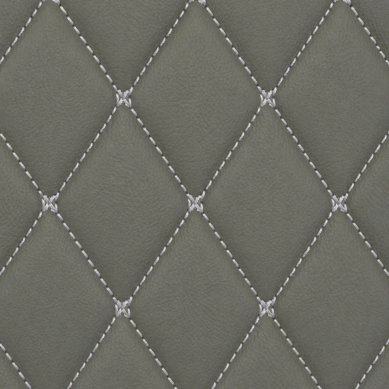 V12 Mats premium diamond custom car mats set | Light Gray
